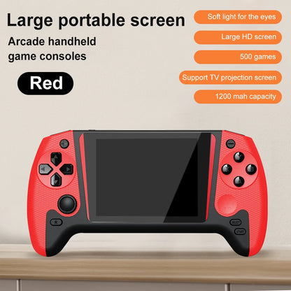 Retro Handheld Game Console 3.5Inch LCD Screen Built-In 500 Games Gaming Console TV Connect Video Game Console for Single Player