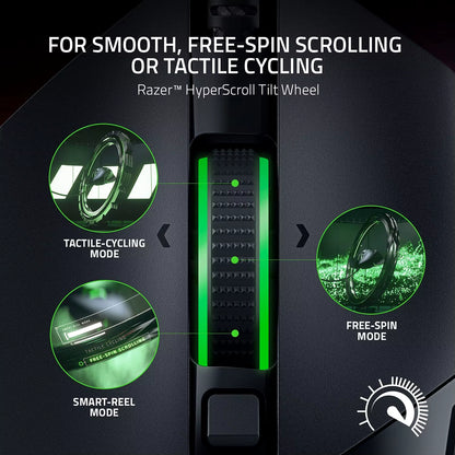 Basilisk V3 Customizable Ergonomic Gaming Mouse Fastest Gaming Mouse Switch - Chroma RGB Lighting - 26K DPI Optical Senso